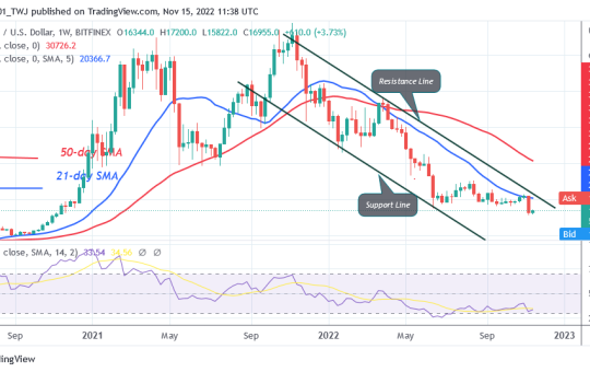 Bitcoin Price Prediction for Today, November 15: BTC Price Recovers as It Reaches $17K